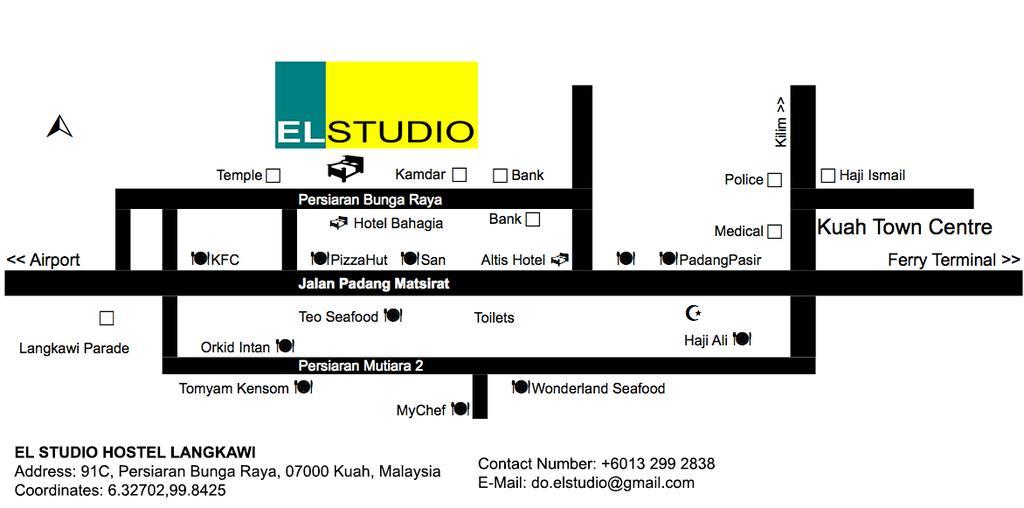 El Studio Hostel Langkawi Kuah Eksteriør bilde